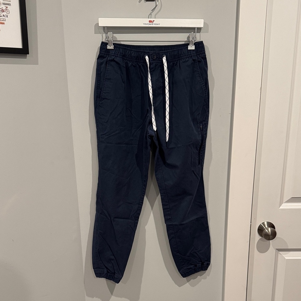 Vineyard Vines Navy Blue Joggers with White Drawstring